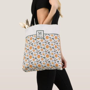 Tote Bag Monogram Citrus Hygge Christmas Fourre-tout