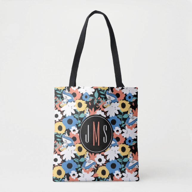 Tote Bag Monogramme Alice Au Pays Des Merveilles (Devant)