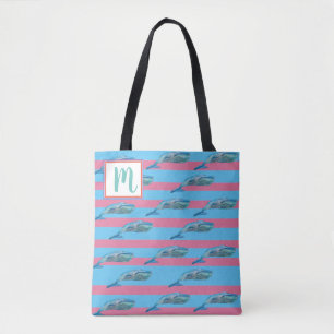 Tote Bag Monogramme baleines