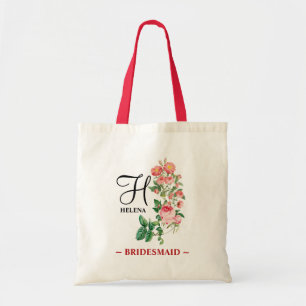 Tote Bag Monogramme Customisé Floral