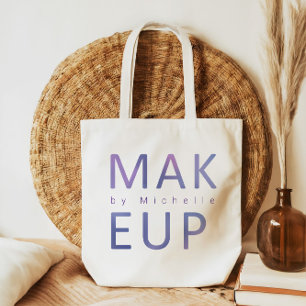 Tote Bag Monogramme d'artiste maquillage de typographie mét