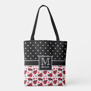 Tote Bag Monogramme de Pote Pote Ladybugs