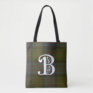 Tote Bag Monogramme de tartan de clan de Bowie