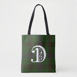 Tote Bag Monogramme de tartan de clan de Davidson