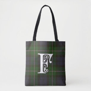 Tote Bag Monogramme de tartan de clan de Forbes