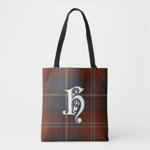 Tote Bag Monogramme de tartan de clan de Harris