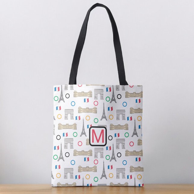 Tote Bag Monogramme d'été des Jeux de Paris-France 2024 (Créateur téléchargé)
