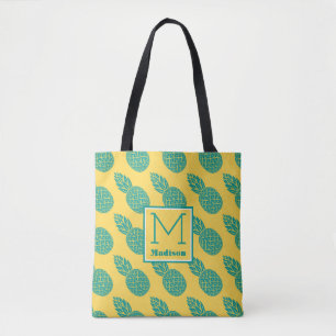 Tote Bag Monogramme du motif d'ananas