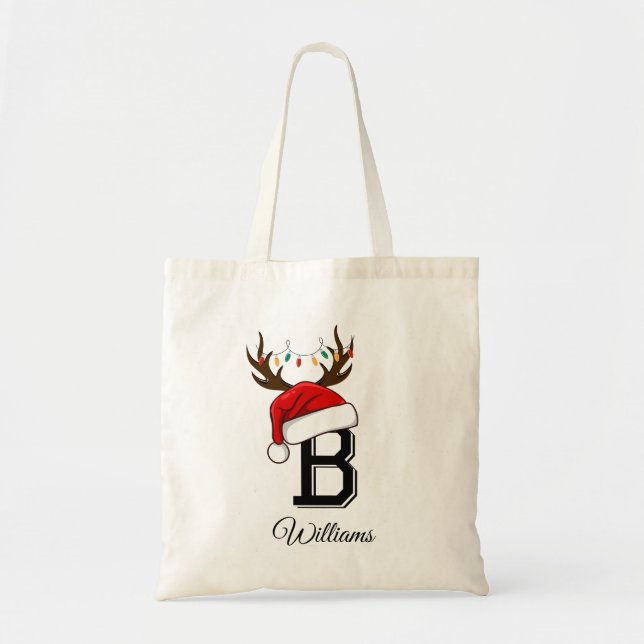 Tote Bag Monogramme Famille de vêtements correspondants de  (Devant)