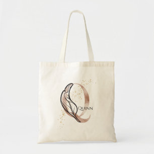 Tote Bag Monogramme Lettre moderne initiale Q Boho personna