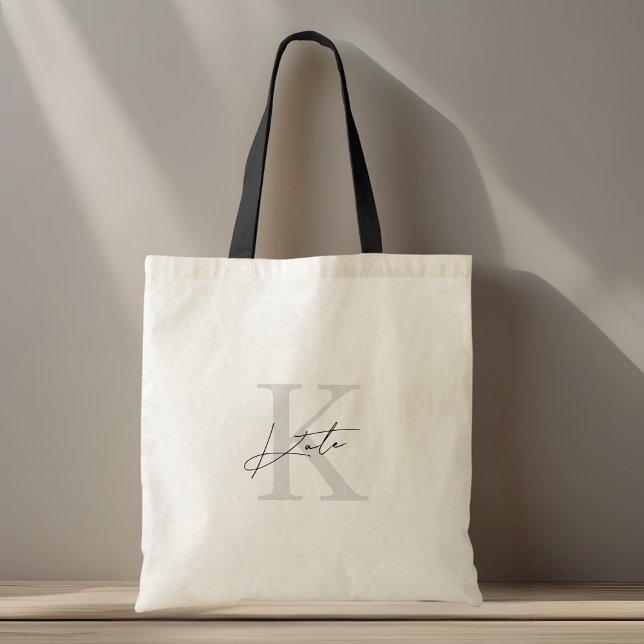 Tote Bag Monogramme Moderne Classique Demoiselle d'Honneur (Créateur téléchargé)