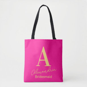 Tote Bag Monogramme moderne personnalisée