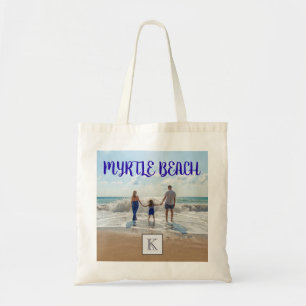 Tote Bag Monogramme Myrtle Beach Souvenir Surf de sable Fam