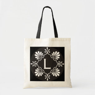 Tote Bag Monogramme noir et blanc