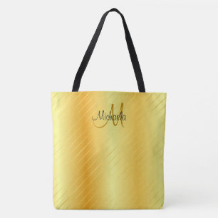 Tote Bag Monogramme or look élégant Modèle moderne