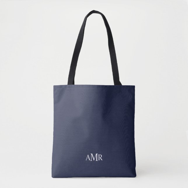 Tote Bag Monogramme personnalisé classique (Devant)