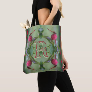 Tote Bag Monogramme personnalisé Votre initiale Nom Libellu