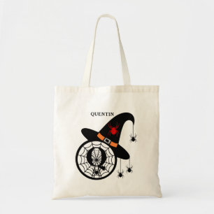 Tote Bag Monogramme Q Araignées de sorcières d'Halloween Vo