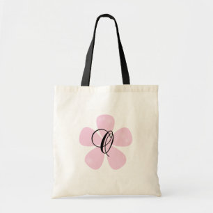 Tote Bag Monogramme rose O de fleur