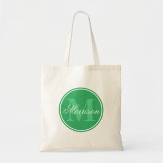 Tote Bag Monogramme vert Prestige