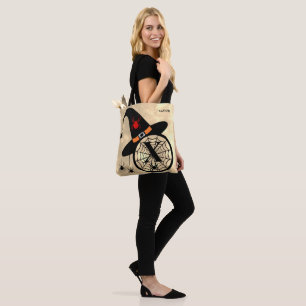 Tote Bag Monogramme X Cloud Sky Witch Spiders Nom Tout-En
