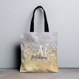 Tote Bag Monographie des étoiles de Parties scintillant or