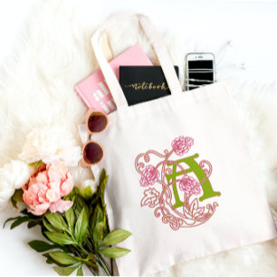 Tote Bag Monographie florale Art nouveau A