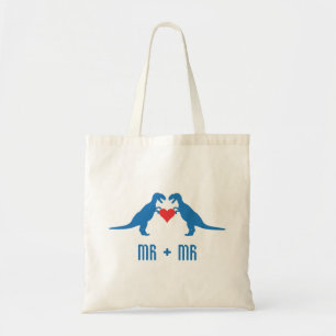 Tote Bag Monsieur+Monsieur - L'amour est l'amour Dinosaures