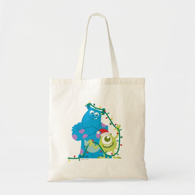 Tote Bag Monsters Inc. | Noël - Sulley & Mike (Devant)