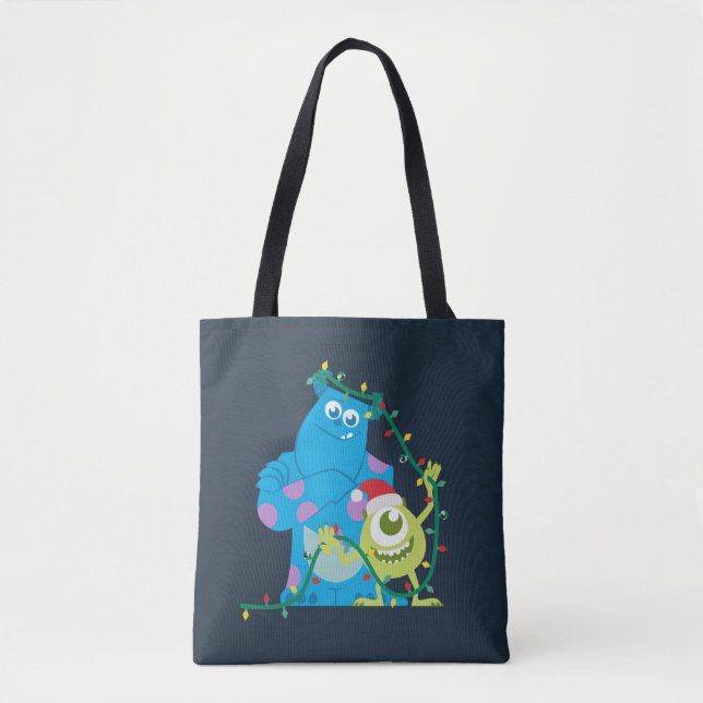Tote Bag Monsters Inc. | Noël - Sulley & Mike (Devant)