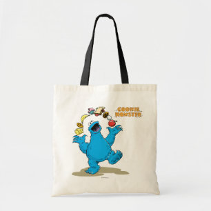 Tote Bag Monstre des cookies vintage jonglant