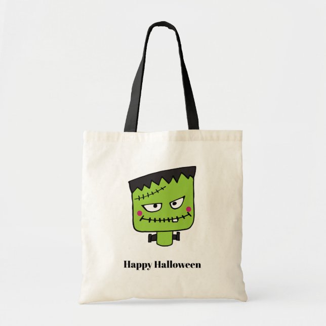 Tote Bag Monstre d'Halloween (Devant)