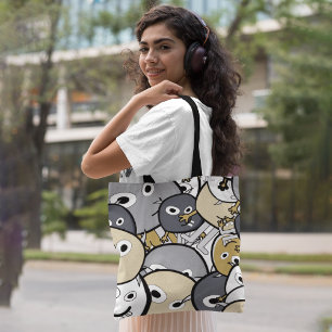 Tote Bag Monstres de Doodle