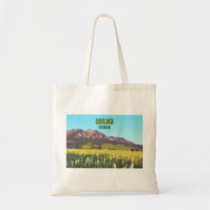 Tote Bag Montagnes Boulder Colorado Flatirons Vintage