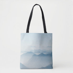 TOTE BAG MONTAGNES COUVERTES DE BROCHONS