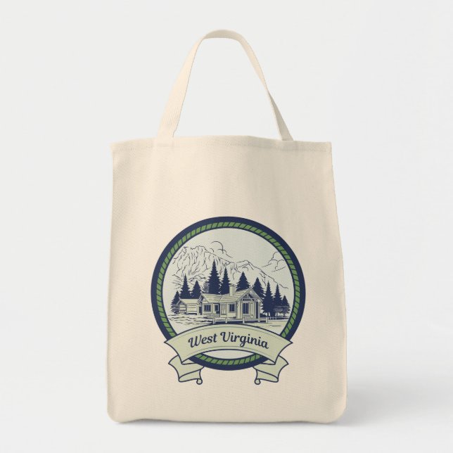 Tote Bag Montagnes de Virginie-Occidentale (Devant)