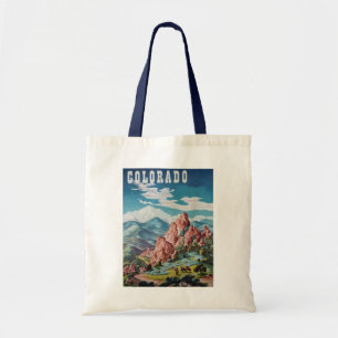Tote Bag Montagnes du Colorado Image vintage