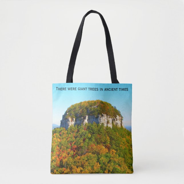 Tote Bag Montagnes et arbres géants (Devant)