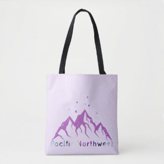 Tote Bag Montagnes et étoiles du Pacifique Nord-Ouest
