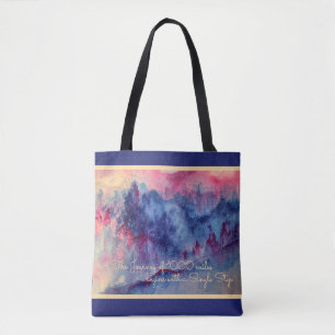 Tote Bag Montagnes pourpres Majesty Fourre-tout