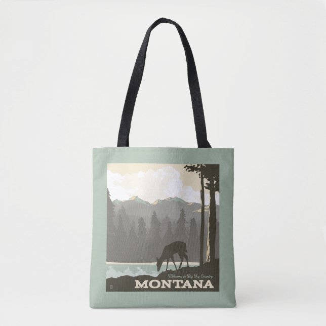 Tote Bag Montana | Bienvenue dans Big Sky Country (Devant)