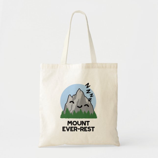 Tote Bag Monte Ever-rest Funny Sleeping Mountain Pun (Devant)