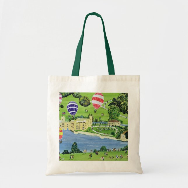 Tote Bag Monter en ballon chez Leeds Castle (Devant)