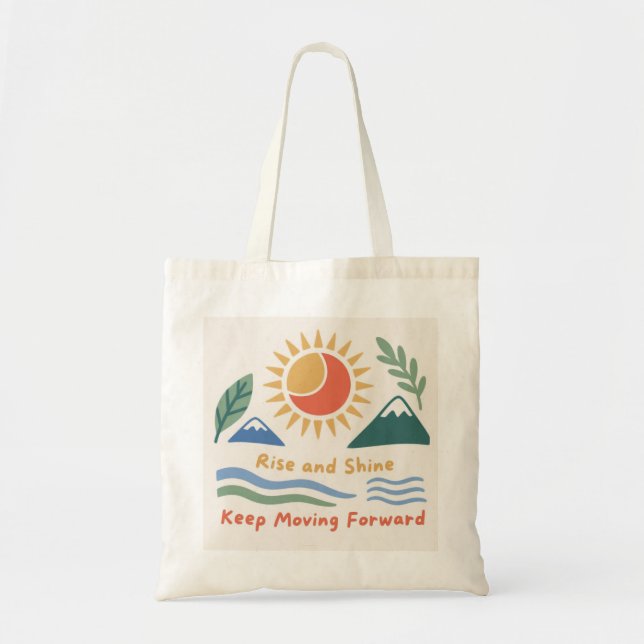 Tote Bag Monter et briller : continuer à avancer (Devant)