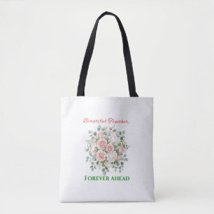 Tote Bag Montre de mariage florale élégante