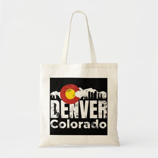 Tote Bag Monts Denver Colorado (Devant)
