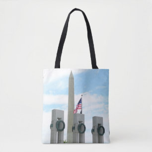 Tote Bag Monument à Washington et mémorial 2ÈME GUERRE MOND
