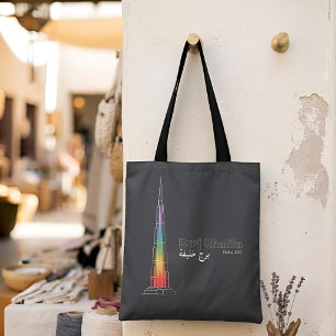 Tote Bag Monuments en lumière   Burj Khalifa