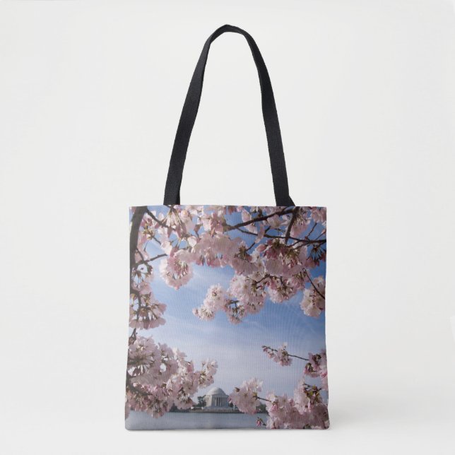 Tote Bag Monuments | Jefferson Memorial Cherry Blossoms (Devant)