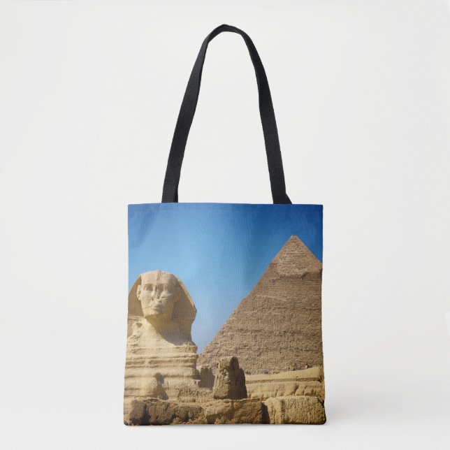 Tote Bag Monuments | Sphinx & Pyramid of Egypt (Devant)